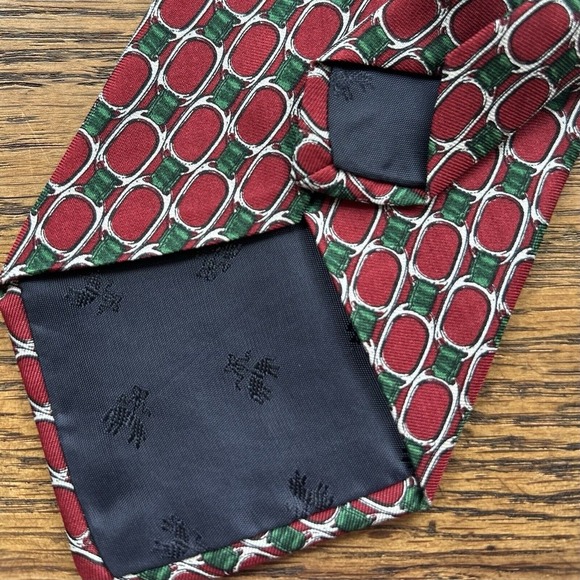 Brooks Brothers 100% Silk Tie Red Handmade in USA 56" - Picture 3 of 4